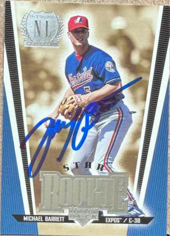 Michael Barrett Autographed 1999 Upper Deck #273 SR Montreal Expos Card