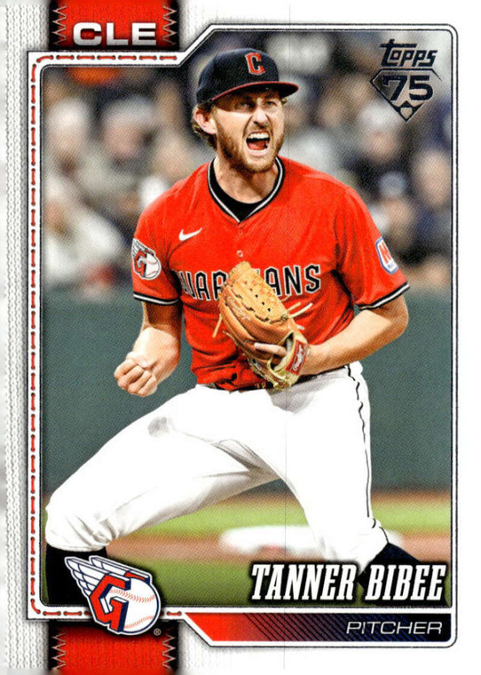 2026 Topps #618 Tanner Bibee NM-MT  Cleveland Guardians 