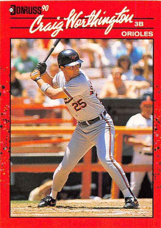 1990 Donruss #141 Craig Worthington NM-MT Baltimore Orioles 