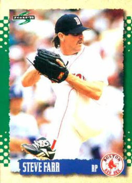 1995 Score #186 Steve Farr NM-MT  Boston Red Sox 