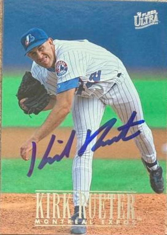 Kirk Rueter Autographed 1996 Fleer Ultra #509 Montreal Expos Card