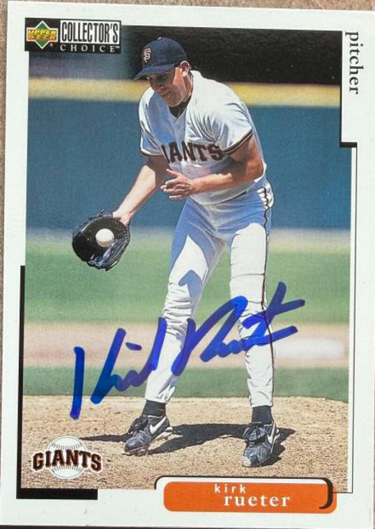 Kirk Rueter Autographed 1998 Collector's Choice #231 San Francisco Giants Card