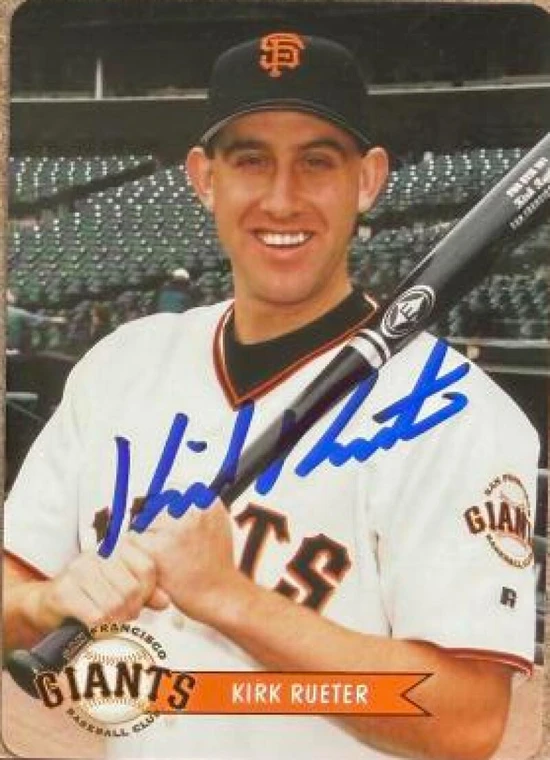 Kirk Rueter Autographed 2003 Keebler San Francisco Giants SGA #6 San Francisco Giants Card