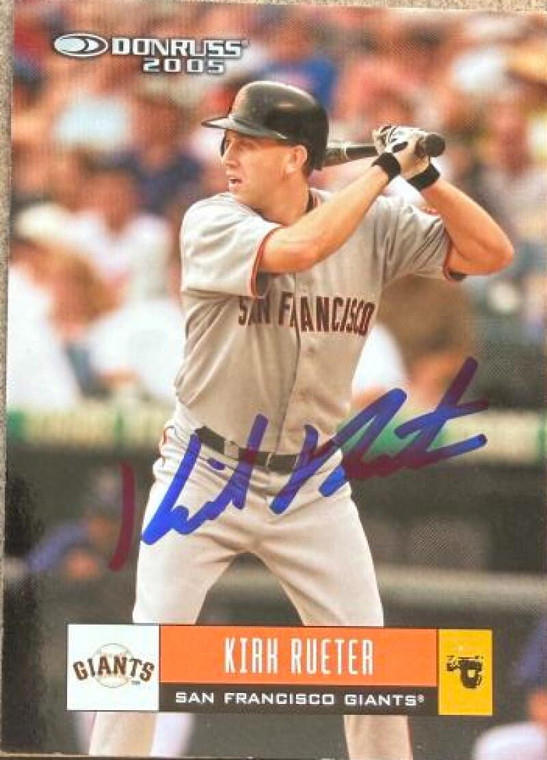 Kirk Rueter Autographed 2005 Donruss #325 San Francisco Giants Card