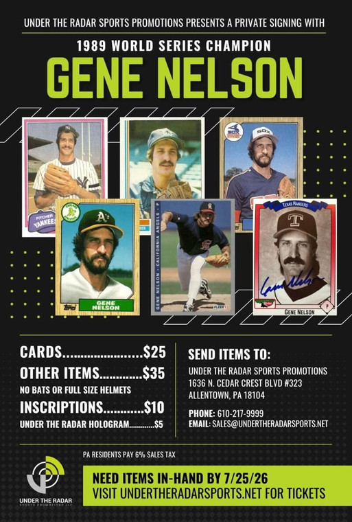 Gene Nelson Autograph Inscriptions  