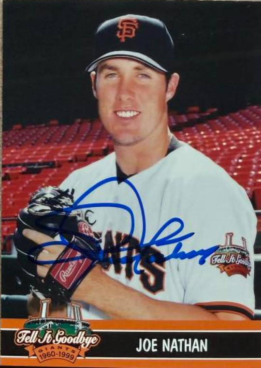 Joe Nathan Autographed 1999 Keebler San Francisco Giants SGA #14