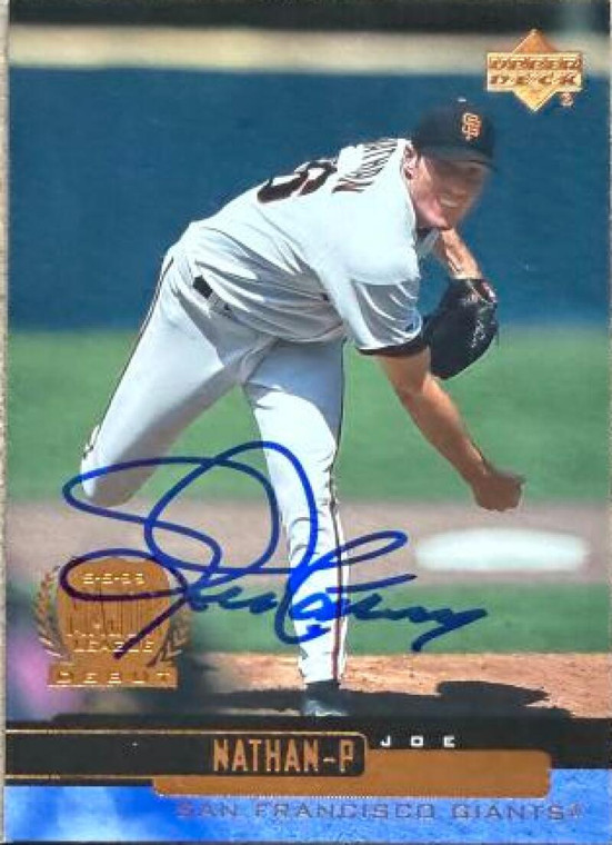 Joe Nathan Autographed 2000 Upper Deck #491 MLD San Francisco Giants Card