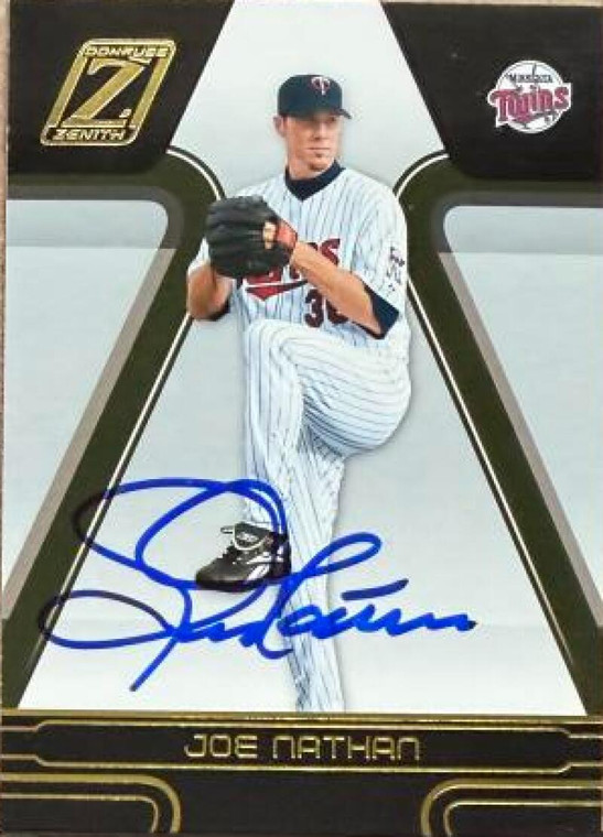 Joe Nathan Autographed 2005 Donruss Zenith #161 Minnesota Twins Card