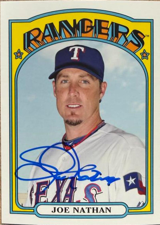 Joe Nathan Autographed 2013 Topps Archives #11 Texas Rangers Card