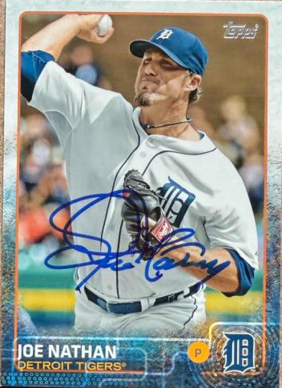Joe Nathan Autographed 2015 Topps #54 Detroit Tigers Card