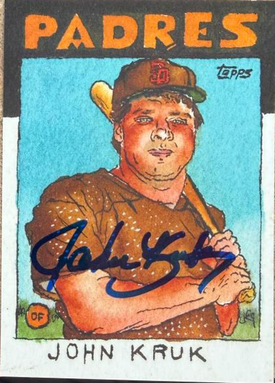 John Kruk Autographed 2025 Topps Shoebox Treasures by Andy Friedman #12 San Diego Padres Card