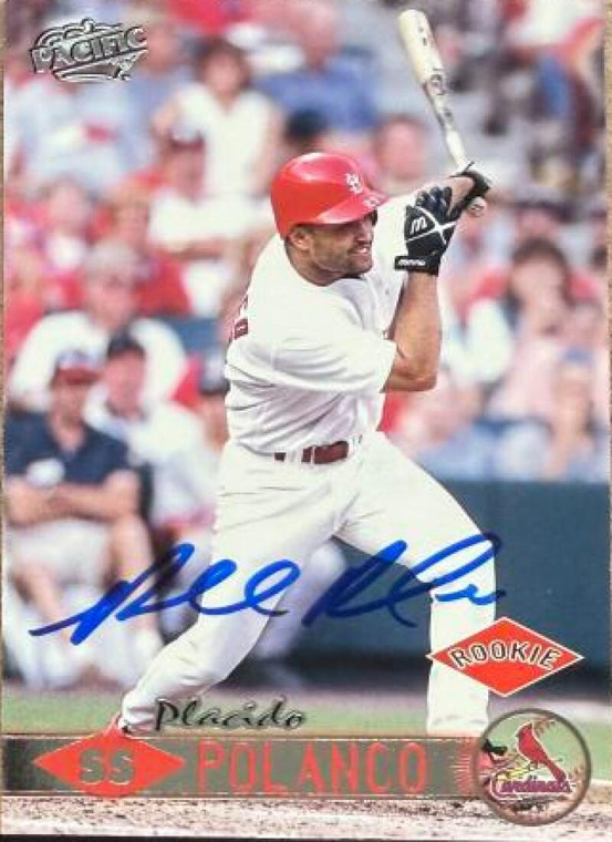 Placido Polanco Autographed 1999 Pacific #361 St. Louis Cardinals Card