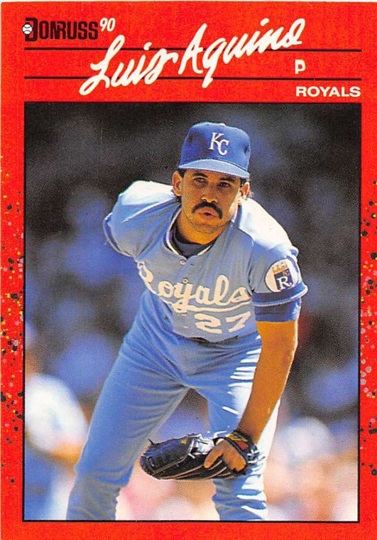1990 Donruss #179 Luis Aquino NM-MT Kansas City Royals 