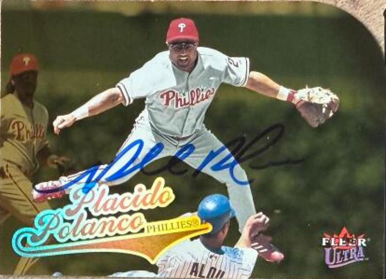 Placido Polanco Autographed 2004 Fleer Ultra Gold Medallion #25 Philadelphia Phillies Card