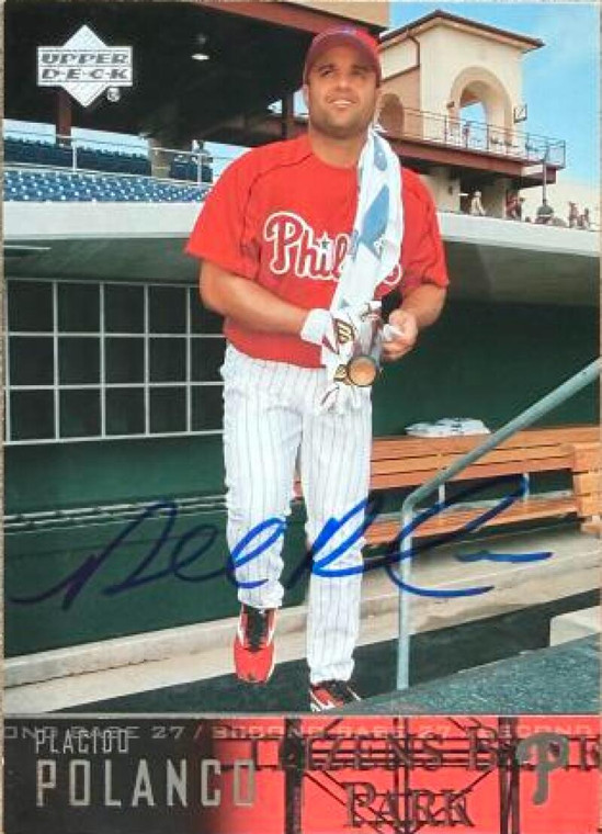 Placido Polanco Autographed 2004 Upper Deck #421 Philadelphia Phillies Card