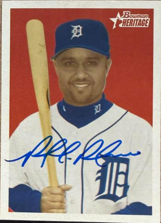 Placido Polanco Autographed 2006 Bowman Heritage #147 Detroit Tigers Card