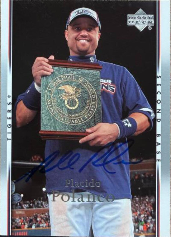 Placido Polanco Autographed 2007 Upper Deck #109 Detroit Tigers Card
