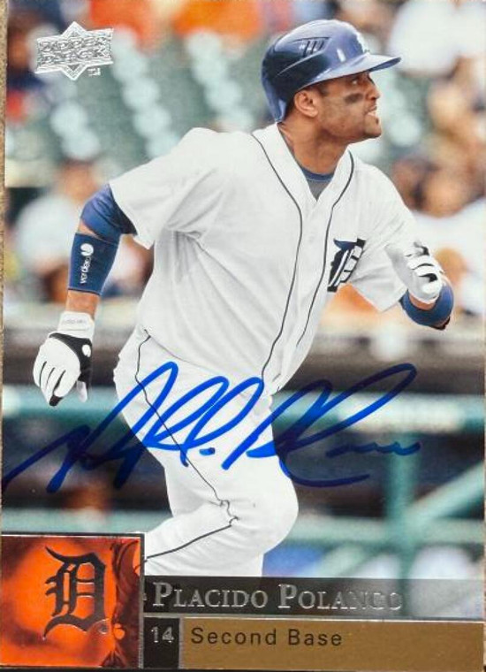 Placido Polanco Autographed 2009 Upper Deck #637 Detroit Tigers Card