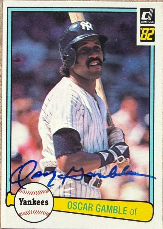 Oscar Gamble Autographed 1982 Donruss #360 New York Yankees Card 