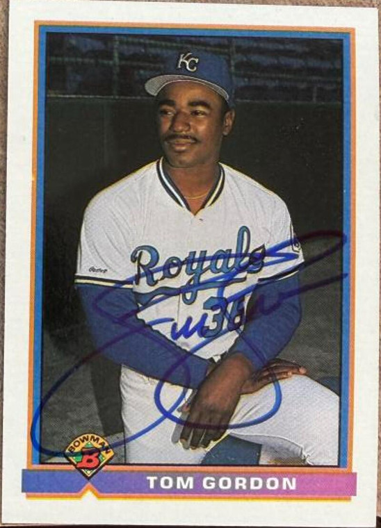 Tom Gordon Autographed 1991 Bowman #311 Kansas City Royals Card
