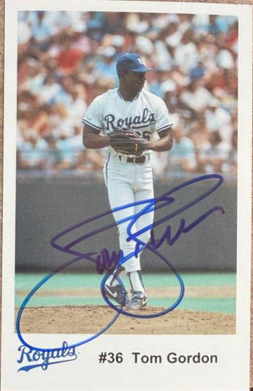 Tom Gordon Autographed 1992 Kansas City Royals Police SGA #NNO 