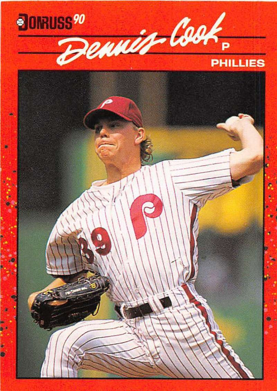 1990 Donruss #193 Dennis Cook NM-MT Philadelphia Phillies 