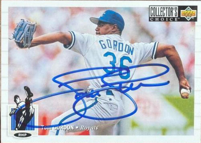 Tom Gordon Autographed 1994 Collector's Choice #112 Kansas City Royals Card