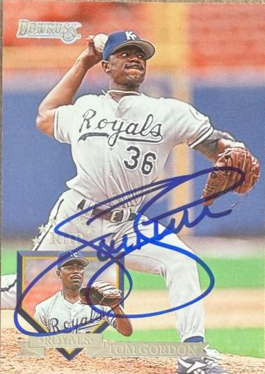 Tom Gordon Autographed 1995 Donruss #494 Kansas City Royals Card