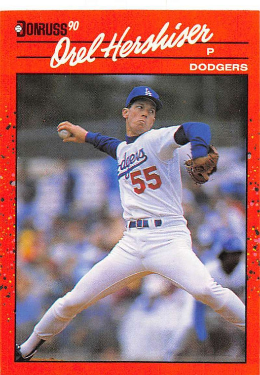 1990 Donruss #197 Orel Hershiser NM-MT Los Angeles Dodgers 