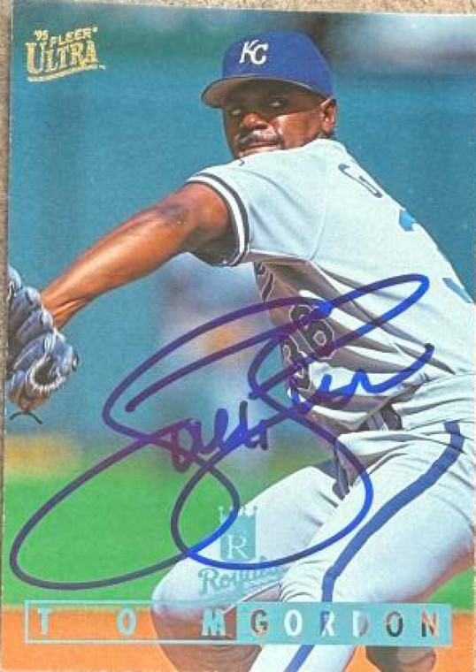 Tom Gordon Autographed 1995 Fleer Ultra #289 Kansas City Royals Card
