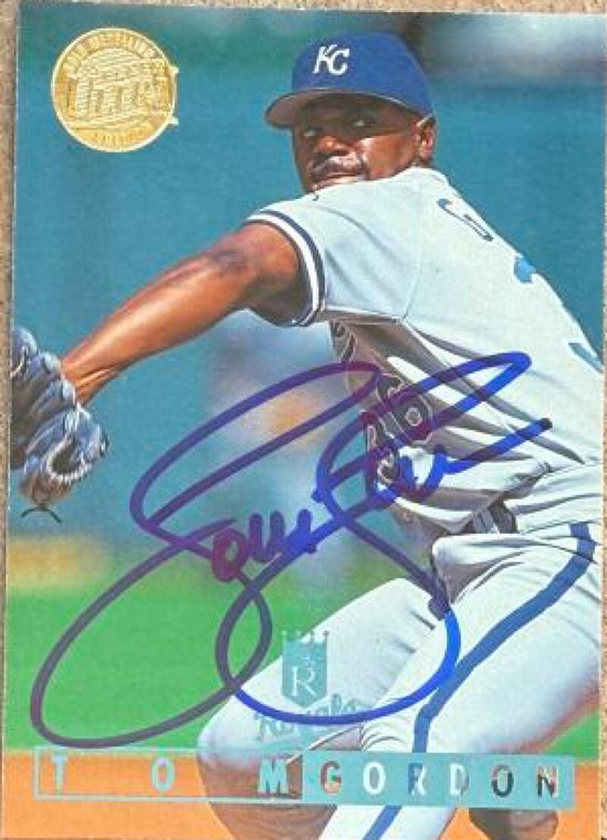 Tom Gordon Autographed 1995 Fleer Ultra Gold Medallion #289 Kansas City Royals Card