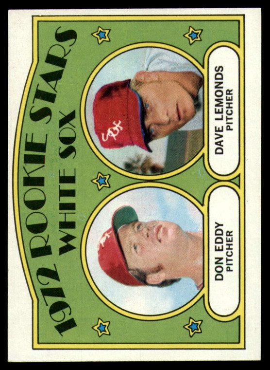 1972 Topps #413 Don Eddy/Dave Lemonds White Sox Rookies VG RC Rookie Chicago White Sox 