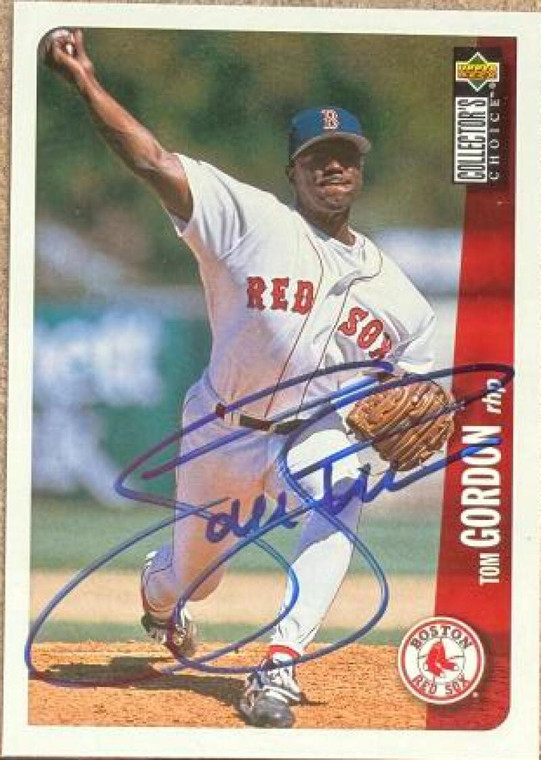 Tom Gordon Autographed 1996 Collector's Choice #764 Boston Red Sox Card