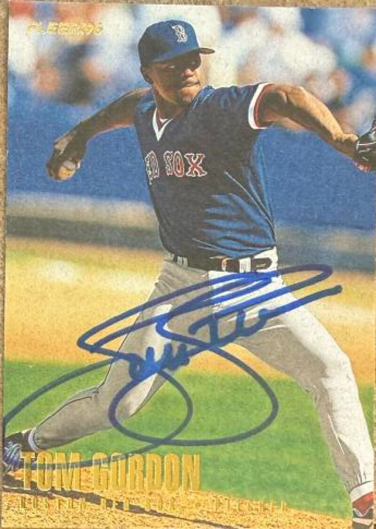 Tom Gordon Autographed 1996 Fleer Update #U12 Boston Red Sox Card 