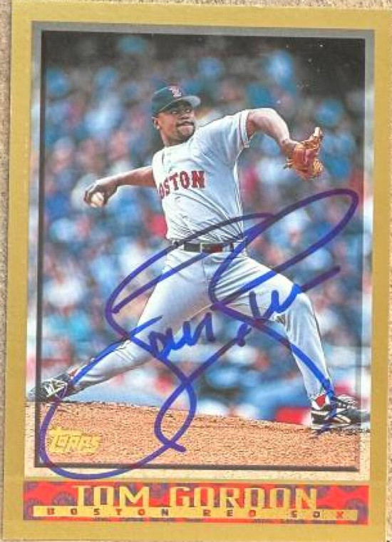 Tom Gordon Autographed 1998 Topps #64 Boston Red Sox Card 