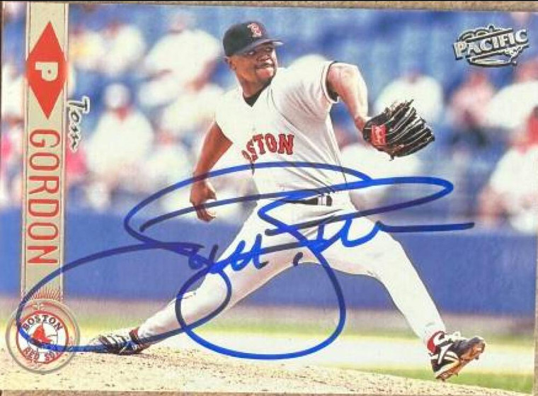Tom Gordon Autographed 1999 Pacific #67 Boston Red Sox Card 