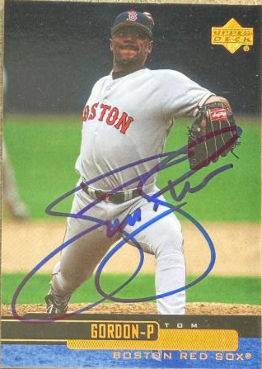 Tom Gordon Autographed 2000 Upper Deck #60 Boston Red Sox Card 