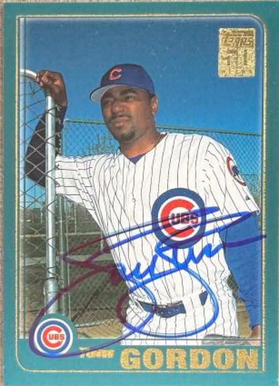 Tom Gordon Autographed 2001 Topps Traded & Rookies #T16 Chicago Cubs Card 
