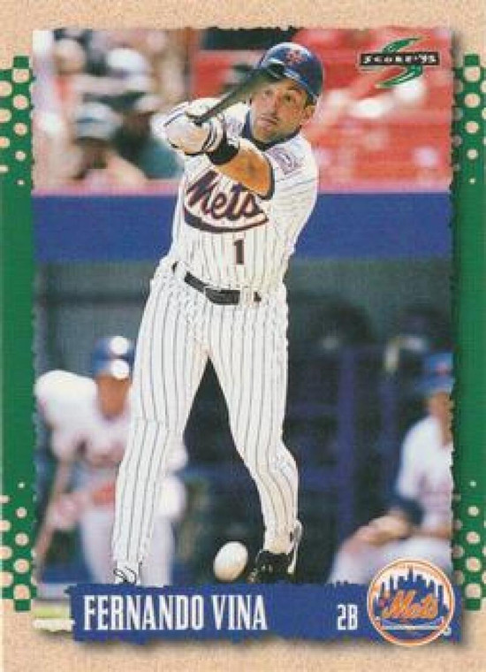 1995 Score #220 Fernando Vina NM-MT  New York Mets 