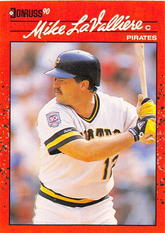 1990 Donruss #211 Mike LaValliere NM-MT Pittsburgh Pirates 