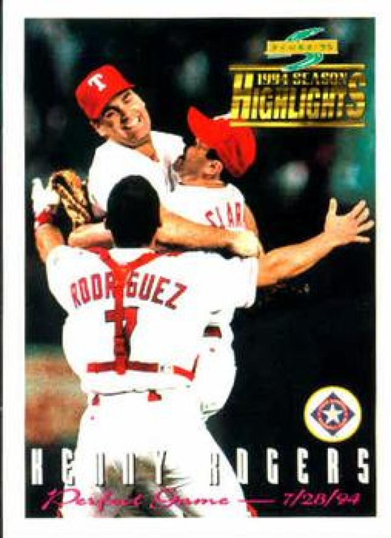 1995 Score #315 Kenny Rogers NM-MT  Texas Rangers 