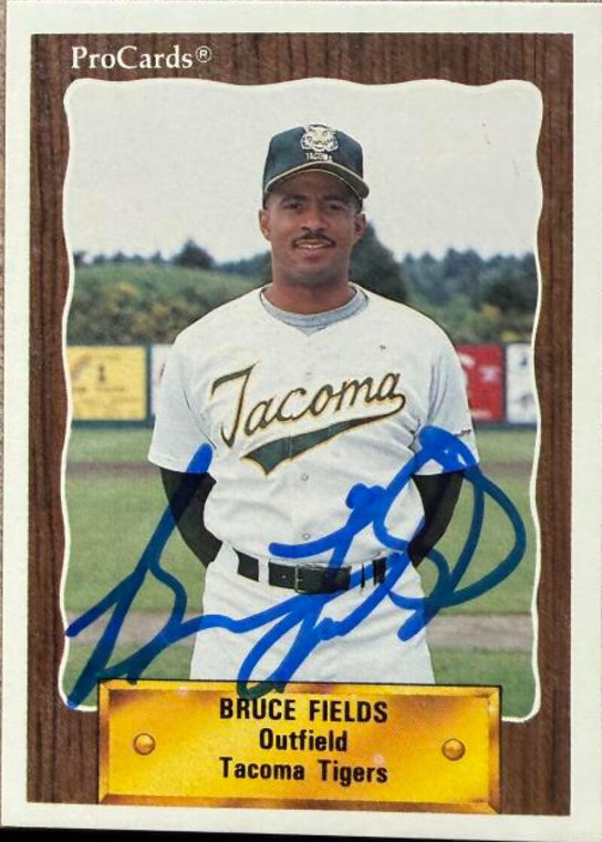 Bruce Fields Autographed 1990 ProCards #106 Tacoma Tigers Card 