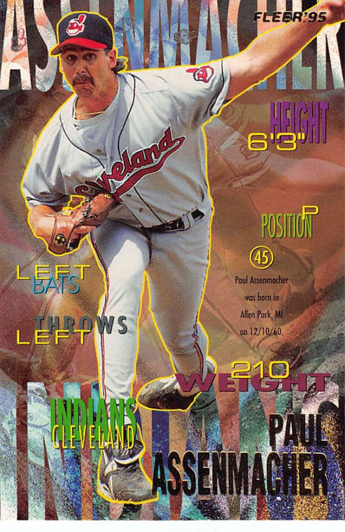 1995 Fleer Update #39 Paul Assenmacher NM-MT  Cleveland Indians 