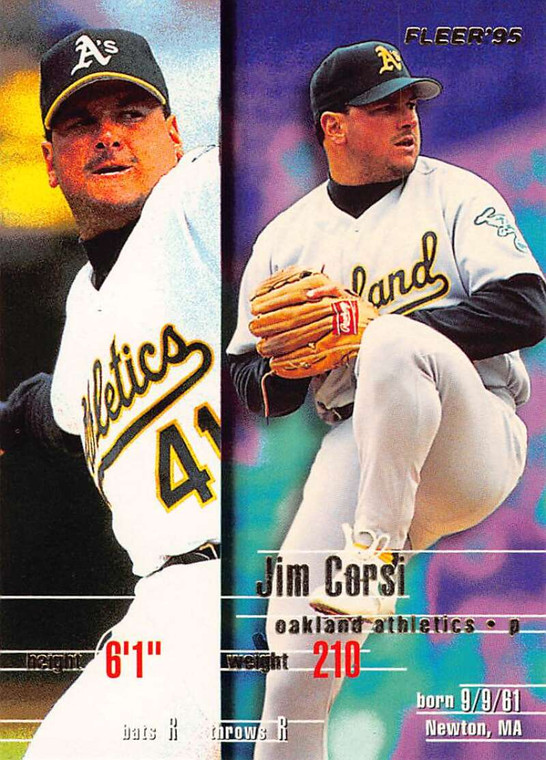 1995 Fleer Update #70 Jim Corsi NM-MT  Oakland Athletics 