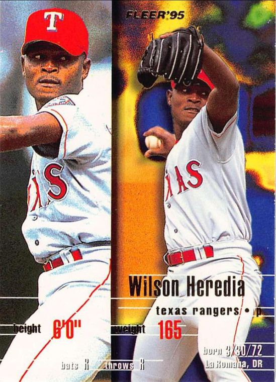 1995 Fleer Update #83 Wilson Heredia NM-MT  Texas Rangers 