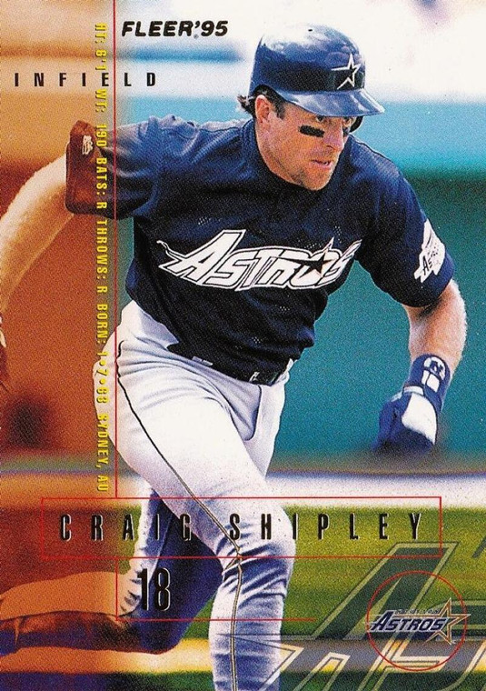 1995 Fleer Update #144 Craig Shipley NM-MT  Houston Astros 