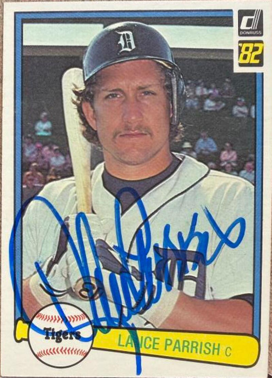 Lance Parrish Autographed 1982 Donruss #281 Detroit Tigers Card