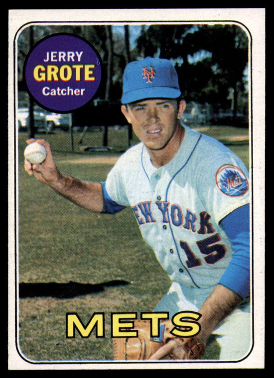SOLD 126030 1969 Topps #55 Jerry Grote VG New York Mets 