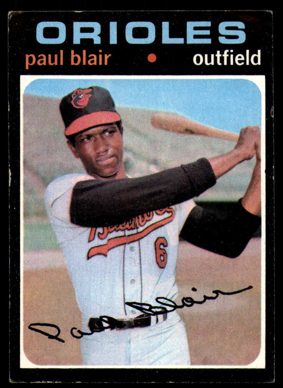 1971 Topps #53 Paul Blair VG Baltimore Orioles 