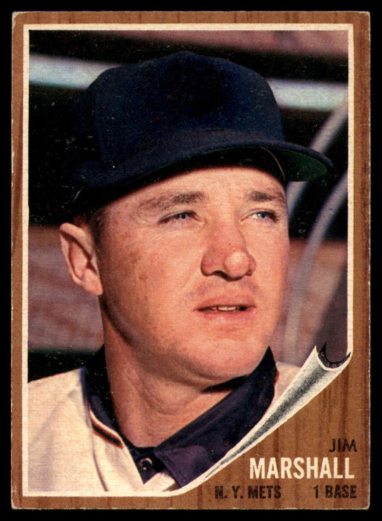 1962 Topps #337 Jim Marshall VG New York Mets 